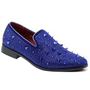 Men's Vintage Spike Dress Loafers Slip On Fashion Shoes Classic Tuxedo Dress 24s